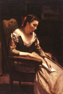 The Letter, approx. 1865, wood