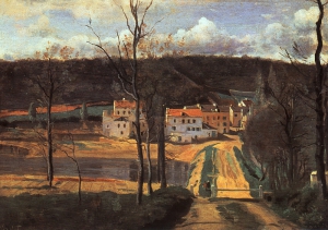 Ville d'Avray- The Pond and the Cabassud House, 1835-40